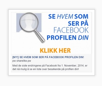 se hvem som ser på facebook profilen din