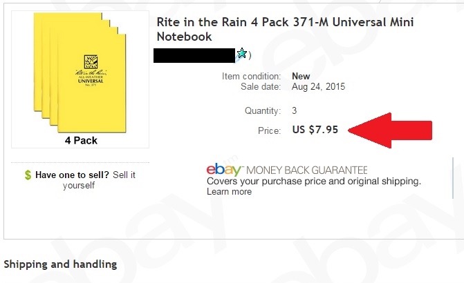 billig rite in the rain loggbok